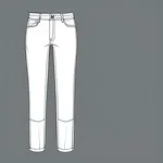 straight-leg grey jeans image